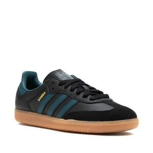 Adidas Samba OG core black/green blue artic night Size 6